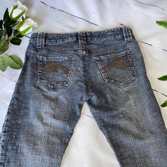 Jacob Connexion 3/4 Length Distressed Jeans sz 26 - Picture 7 of 7